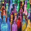 Colorful Bottles Still Life Paint By Numbers