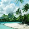 Bora Bora Island Landscape Paint By Numbers