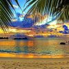 St Thomas Beach Sunset Landscape Paint By Numbers