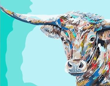 Rampart Cow Animals Paint By Numbers