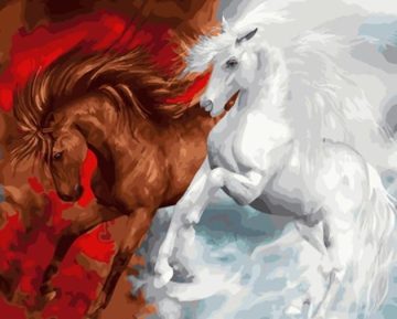 good vs evil Horse Animals Paint By Numbers