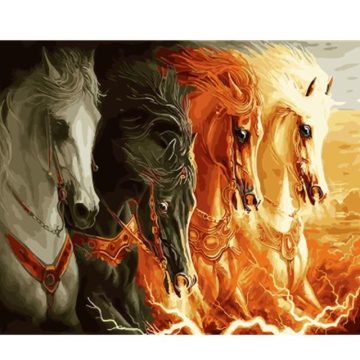 Horses From Hell Animals Paint By Numbers