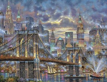 New York Night Lights Cities Paint By Numbers