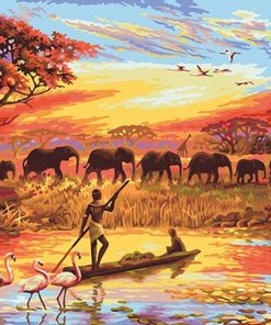 Picture Elephant Art Acrylic - DIY Paint By Numbers - Numeral Paint