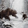 Bear Vs Wolf Animals Paint By Numbers