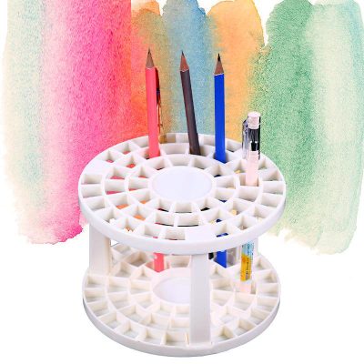 White pen brush holder