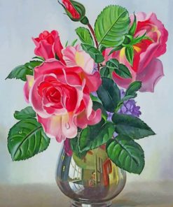 Rose Flowers Vase paint by numbers