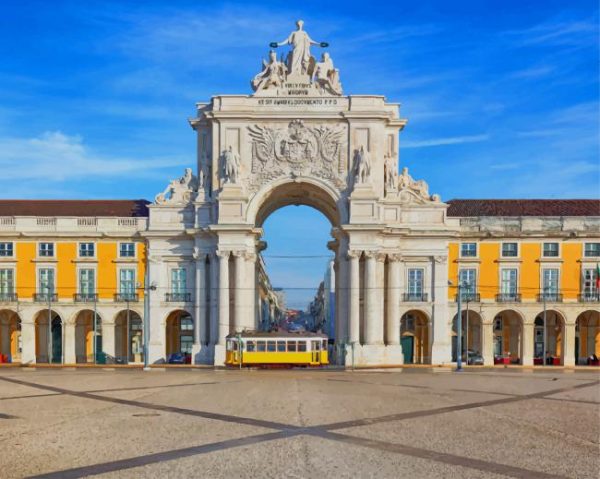 Praca Do Comercio Lisbon paint by numbers
