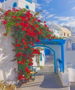 Santorini Greece Paint by numbers