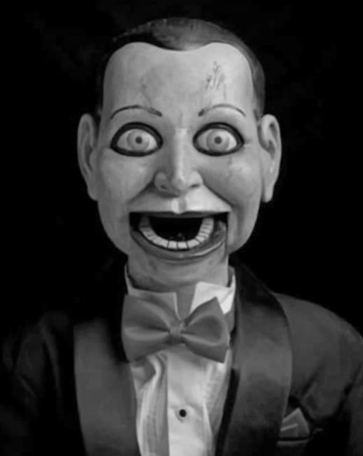 Creepy Ventriloquist Dummy paint by numbers