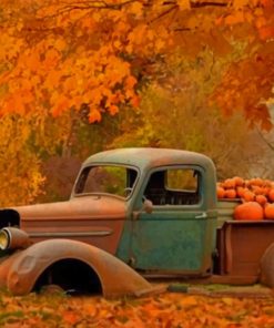 Ford In Autumn paint by numbers