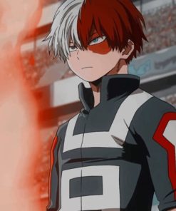 Aesthetic Shoto Todoroki Paint by numbers