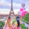 Best Friends In Paris Paint by numbers