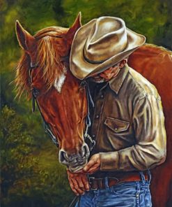 Cowboy And Horse paint by numbers