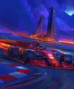 ferrari Car Racing paint by number