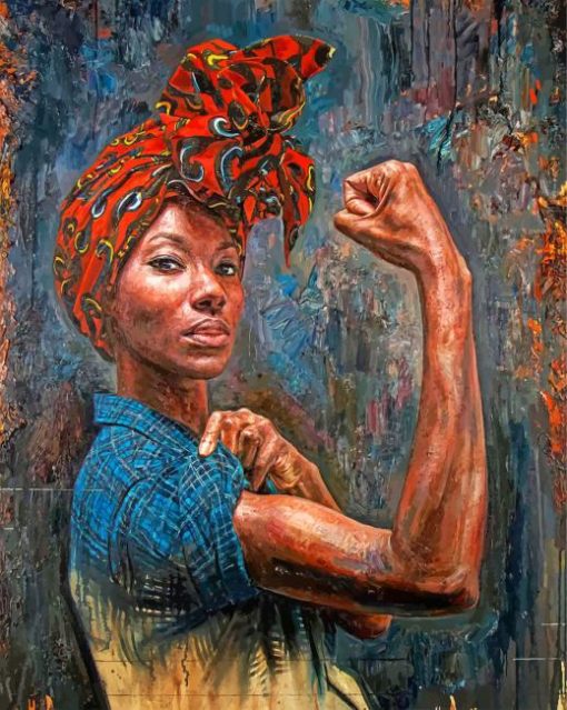 African Woman Power Paint by numbers