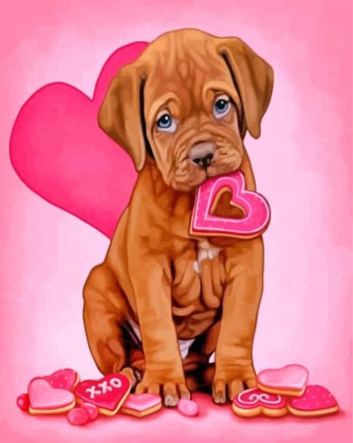 cute-dogue-de-bordeaux-paint-by-number