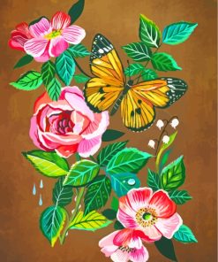 flowers-and-butterfly-paint-by-numbers