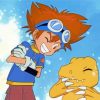 Digimon Tai Kamiya And Agumon Paint by numbers