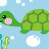 Easy Little Turtle Paint by numbers