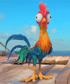 Hei Hei Moana Paint by numbers