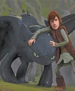 How To Train Your Dragon Movie Paint by numbers