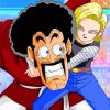 Android 18 And Mr Satan Paint by numbers