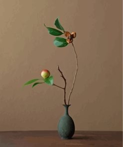 camellia-ikebana-paint-by-numbers