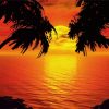 tropical sunset paint by numbers