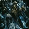 Fantasy Grim Reaper Skull Paint By Numbers