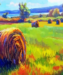 Golden Aby Bales Illustration Paint By Number