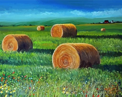 Aby Bales In Farmland Paint By Number