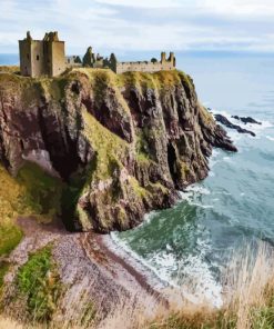 Aberdeen Dunnottar Castle paint by numbers