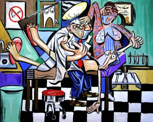 Abstract Dentist Paint By Number