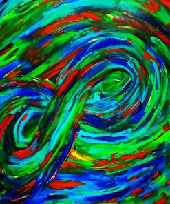 Abstract Infinity paint by numbers