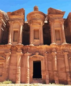 Ad Deir Monument Jordan paint by number