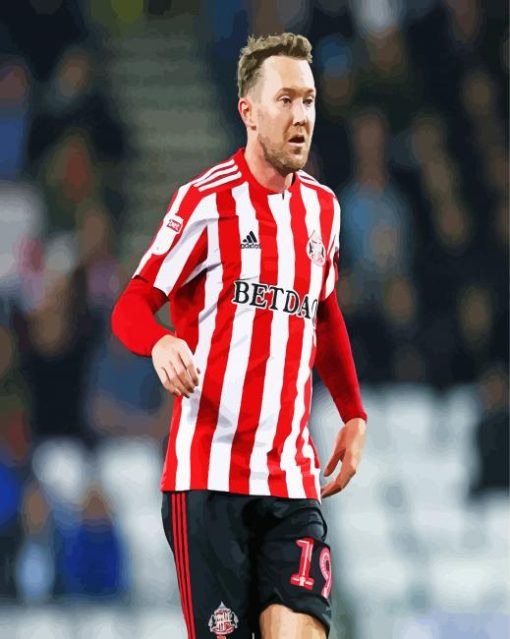 Aiden McGeady Sunderland A F C paint by numbers