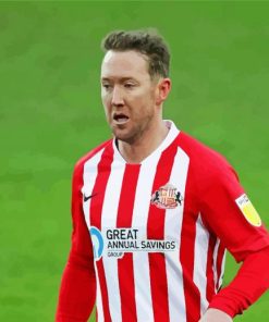 Aiden McGeady Sunderland A F C paint by numbers