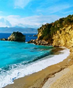 Albania Seascape paint by numbers