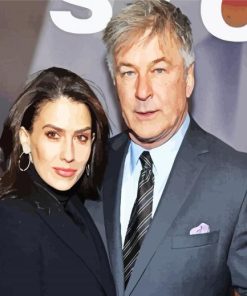 Alec and Hilaria Baldwin paint by numbers