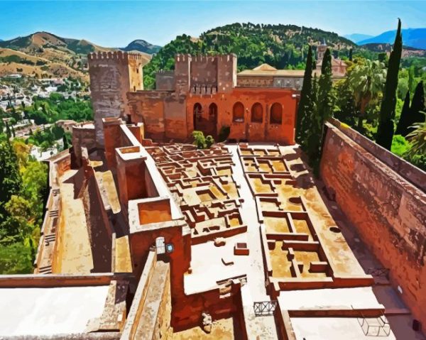 Alhambra Granada Paint By Number