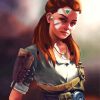 Aloy Horizon Zero Dawn paint by numbers