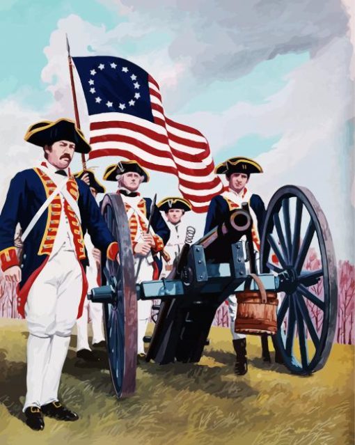 The American Revolution War Paint By Number