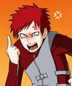 Angry Gaara Paint By Number