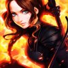 Anime Katniss Everdeen paint by numbers