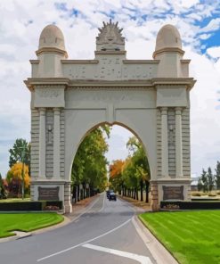 Arch of Victory Ballarat paint by numbers