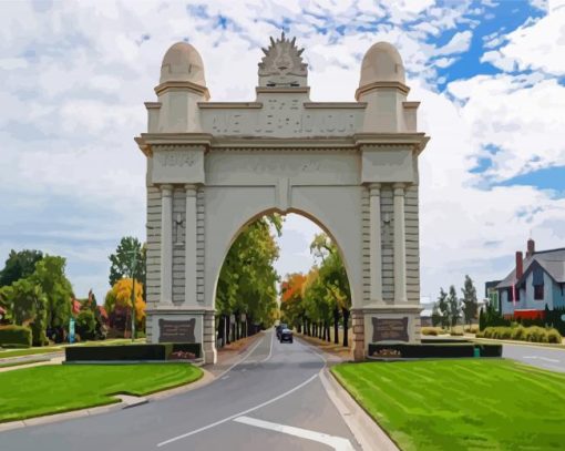 Arch of Victory Ballarat paint by numbers