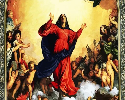 Assumption of The Virgin by Titian paint by numbers