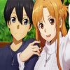 Asuna and Kirito paint by numbers