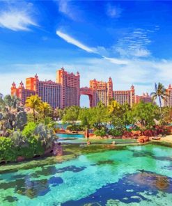 Atlantis The Palm Hotel Paint By Number